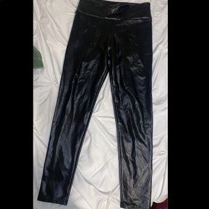 Faux leather leggings